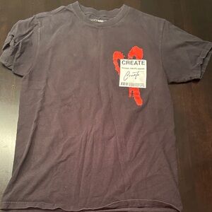 Fashion Nova Charcoal Tee with Red Graphic